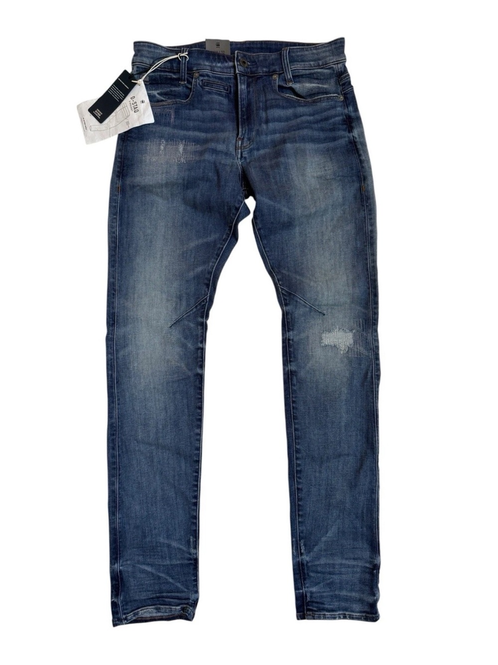 G-Star Raw Mens Sz 30x33 Blue D-Staq 5 Pockets Skinny Stretch Denim Jeans